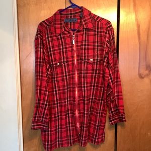 Karen Scott zippered shirt